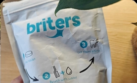Klantenreview over Briters tooth tabs